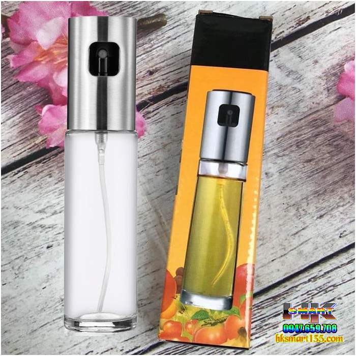 Bình thủy tinh xịt dầu thức ăn, xịt dấm chai 100ml