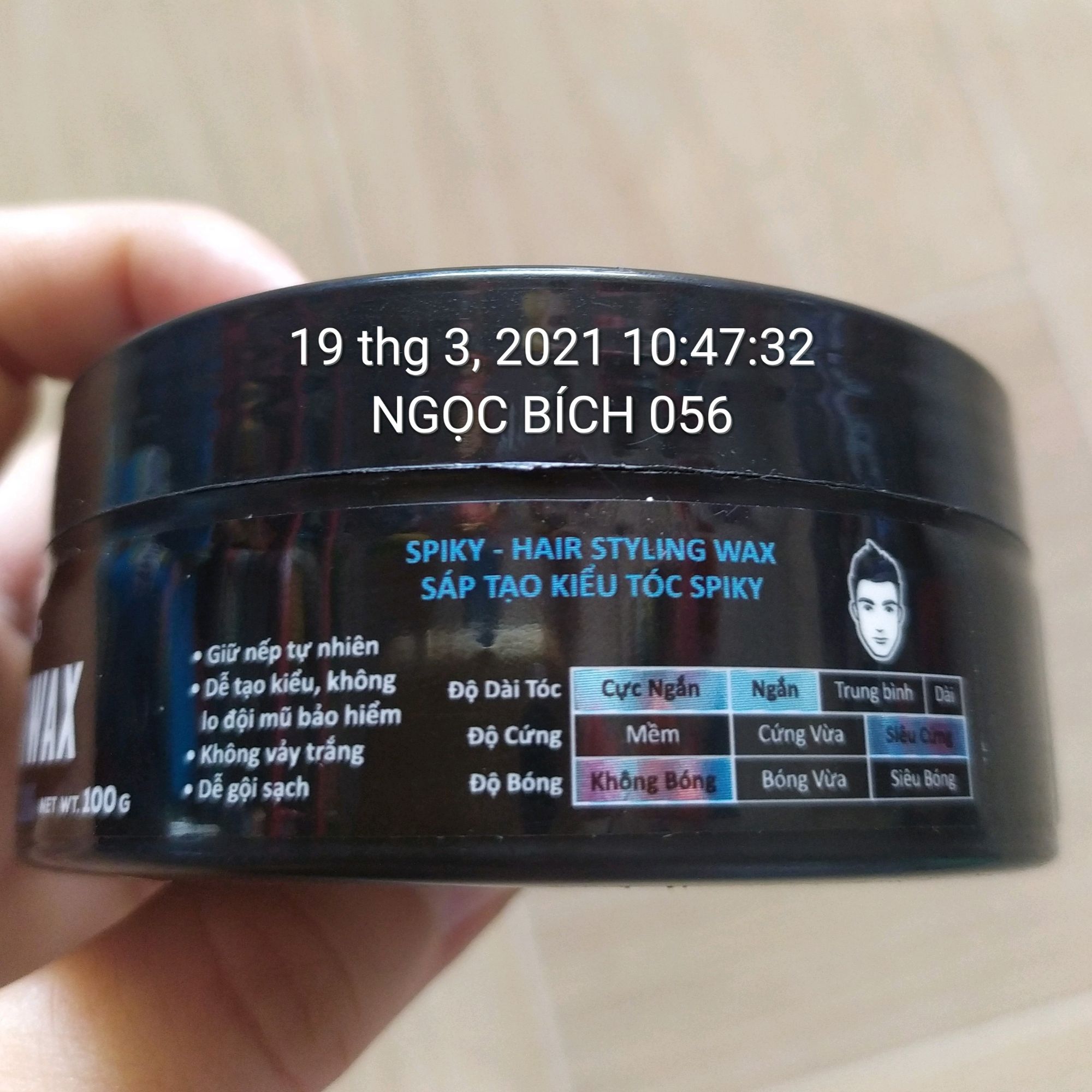 SÁP VUỐT TÓC STYLING WAX 100gam