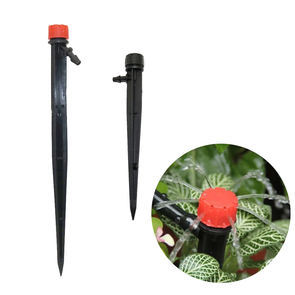 ✚┅☋ 10 Pcs Micro Drip Irrigation Dripper 360 Degree Adjustable Garden Watering