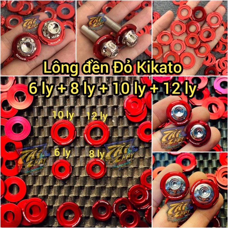 Lông đền đỏ kitaco 6 ly + 8 ly + 10ly + 12 ly