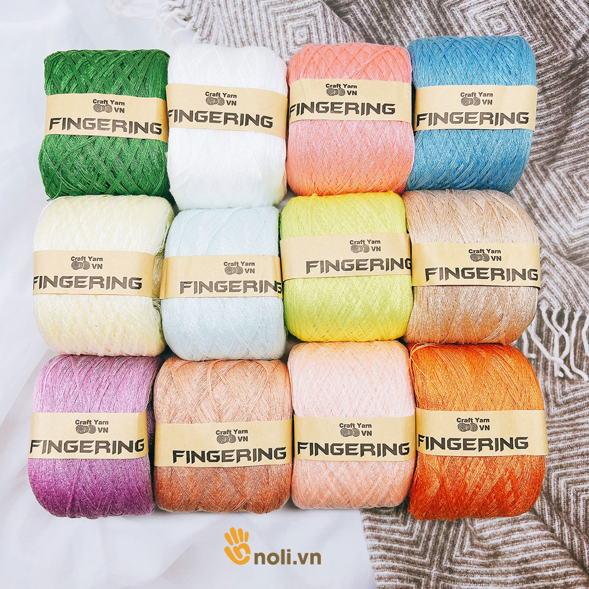 Shiny Fingering cotton yarn