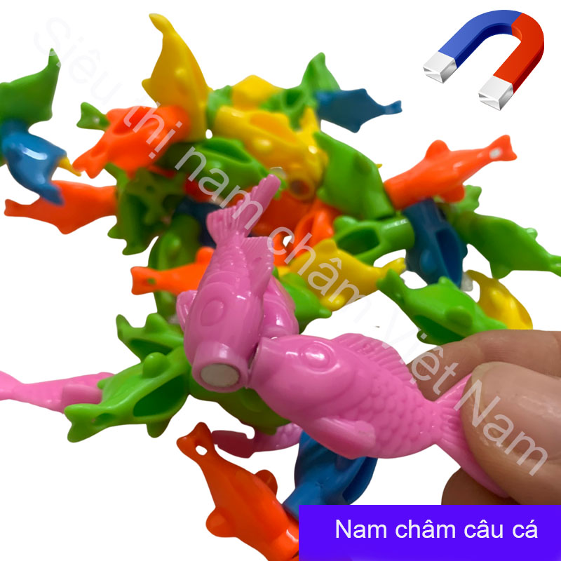 Nam châm câu cá nhiều màu siêu tiện dụng set 5 con