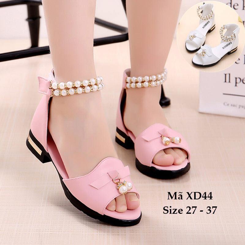 Giá bán Sandal Gắn Ngọc Điệu Đà Cho Bé Gái 3 - 12 Tuổi XD44