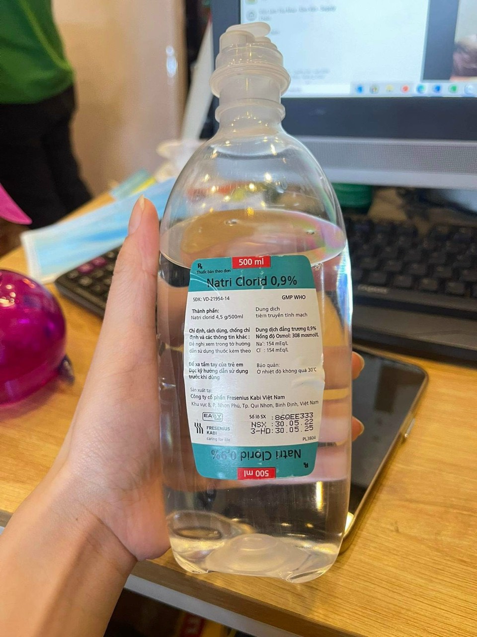 Nước muối 500ml - nt