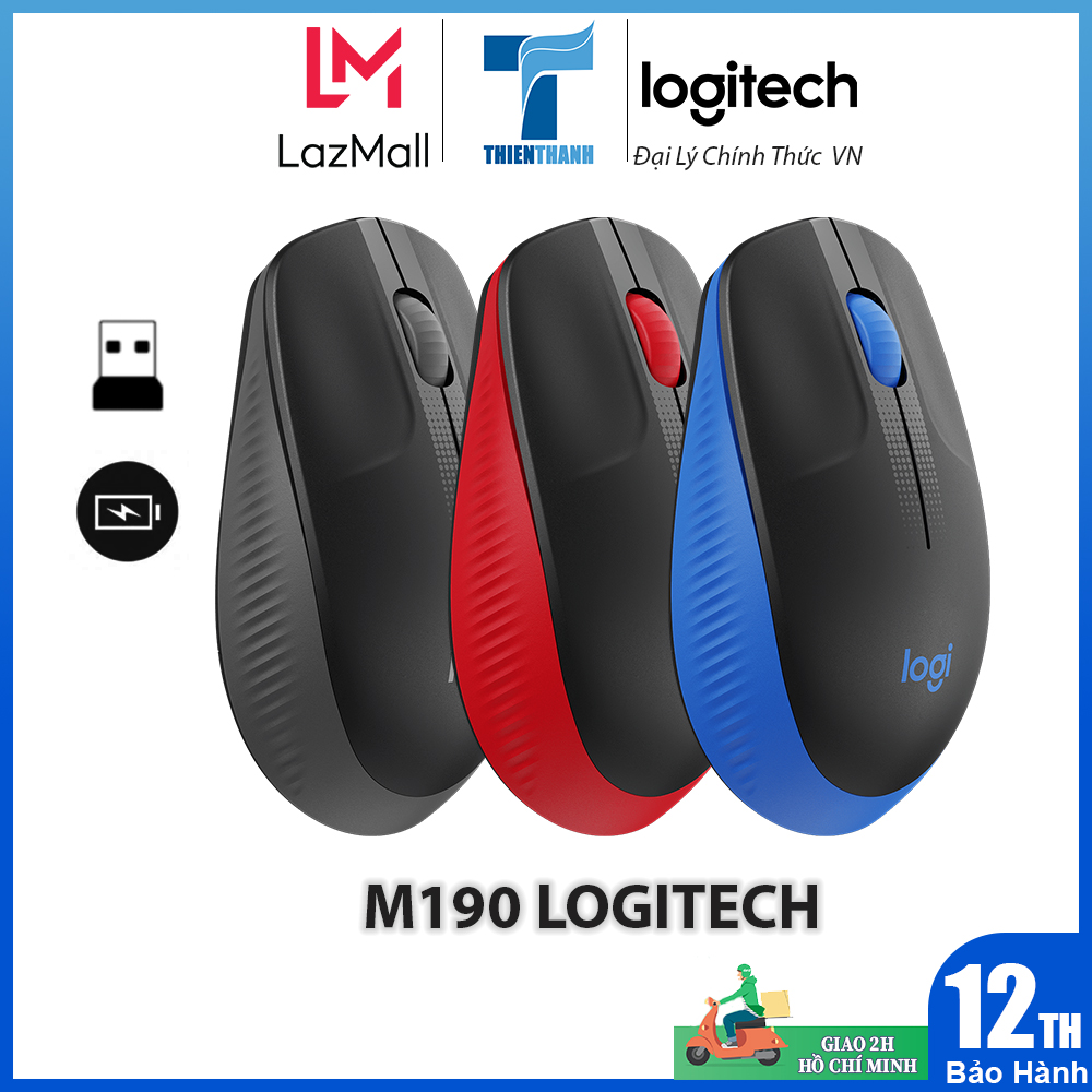 Chuột Không Dây Logitech M190 - Chính Hãng Phân Phối
