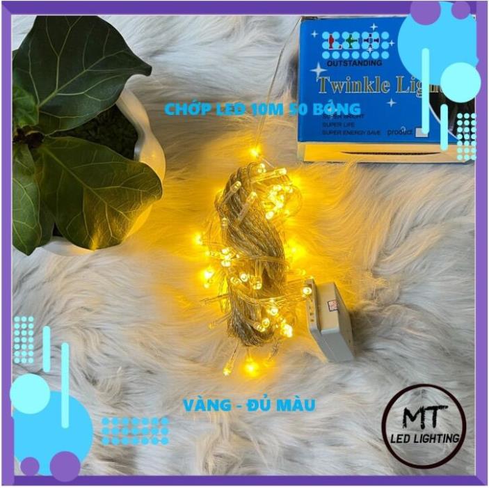 DÂY ĐÈN LED TRANG TRÍ CHỚP ĐỦ MÀU 10M,4M5