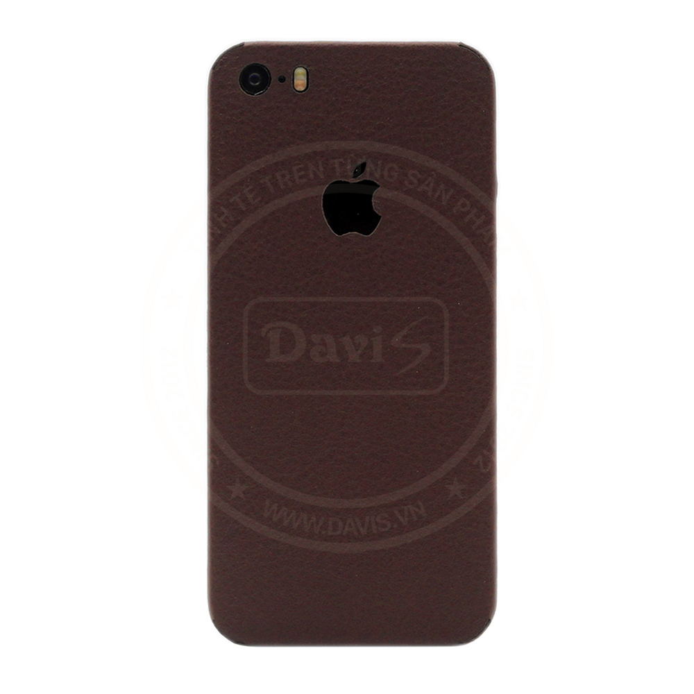 Dán da full viền iphone 5s/iPhone SE, làm từ da thật cao cấp- Chính hãng Davis