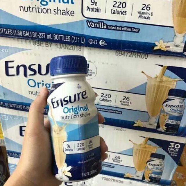 Sữa Ensure thương hiệu Abbott Hoa Kỳ (Abbott Việt Nam phân phối)