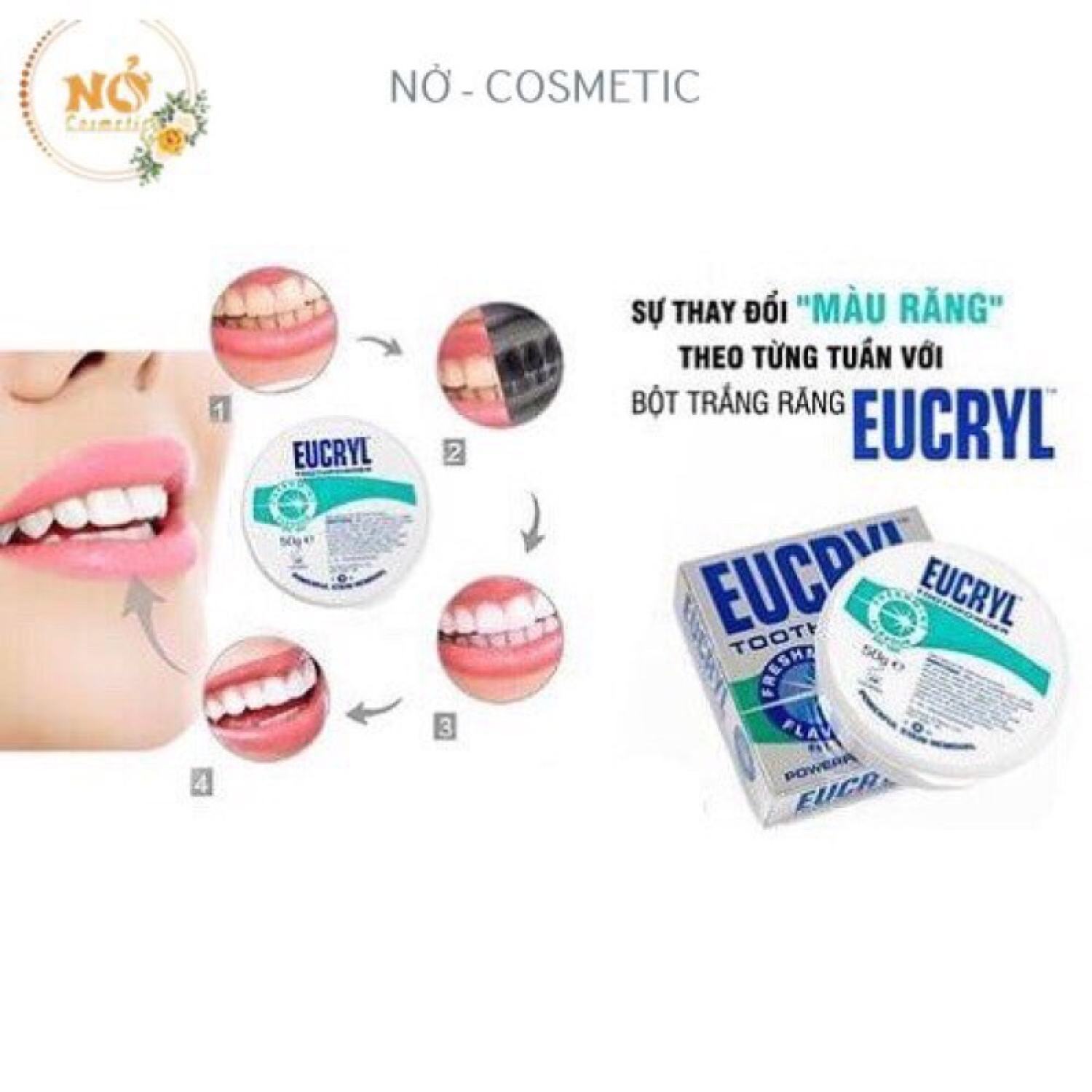 Bột Trắng Răng Eucryl Giúp Răng Trắng Sáng Anh Quốc Bột Tẩy Trắng Răng
