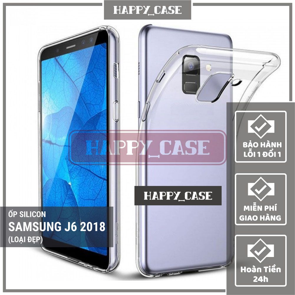 Ốp Lưng Điện Thoại Samsung J6 2018 (Loại Đẹp) Thin Transparent Silicon