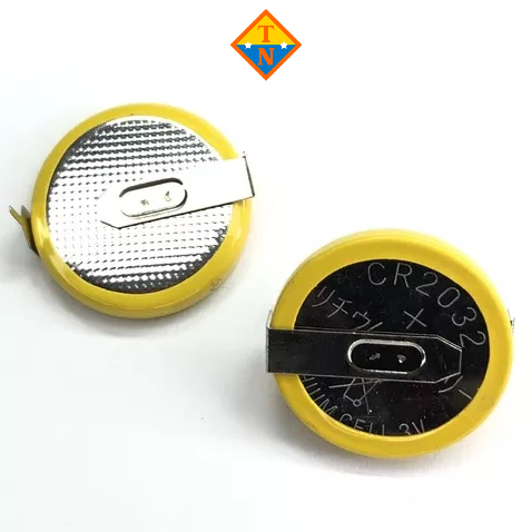Pin cr2032 cho nồi cơm điện tử, ấm nước, mạch điện tử có hàn chân # pin