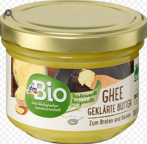 Bơ Ghee hữu cơ DM Bio Đức 180g