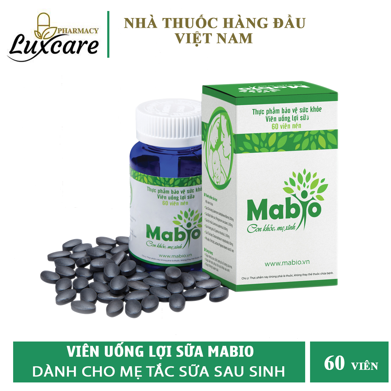 [HCM]Viên Uống Lợi Sữa MABIO - Dành Cho Các Mẹ Tắc Sữa Sau Khi Sinh