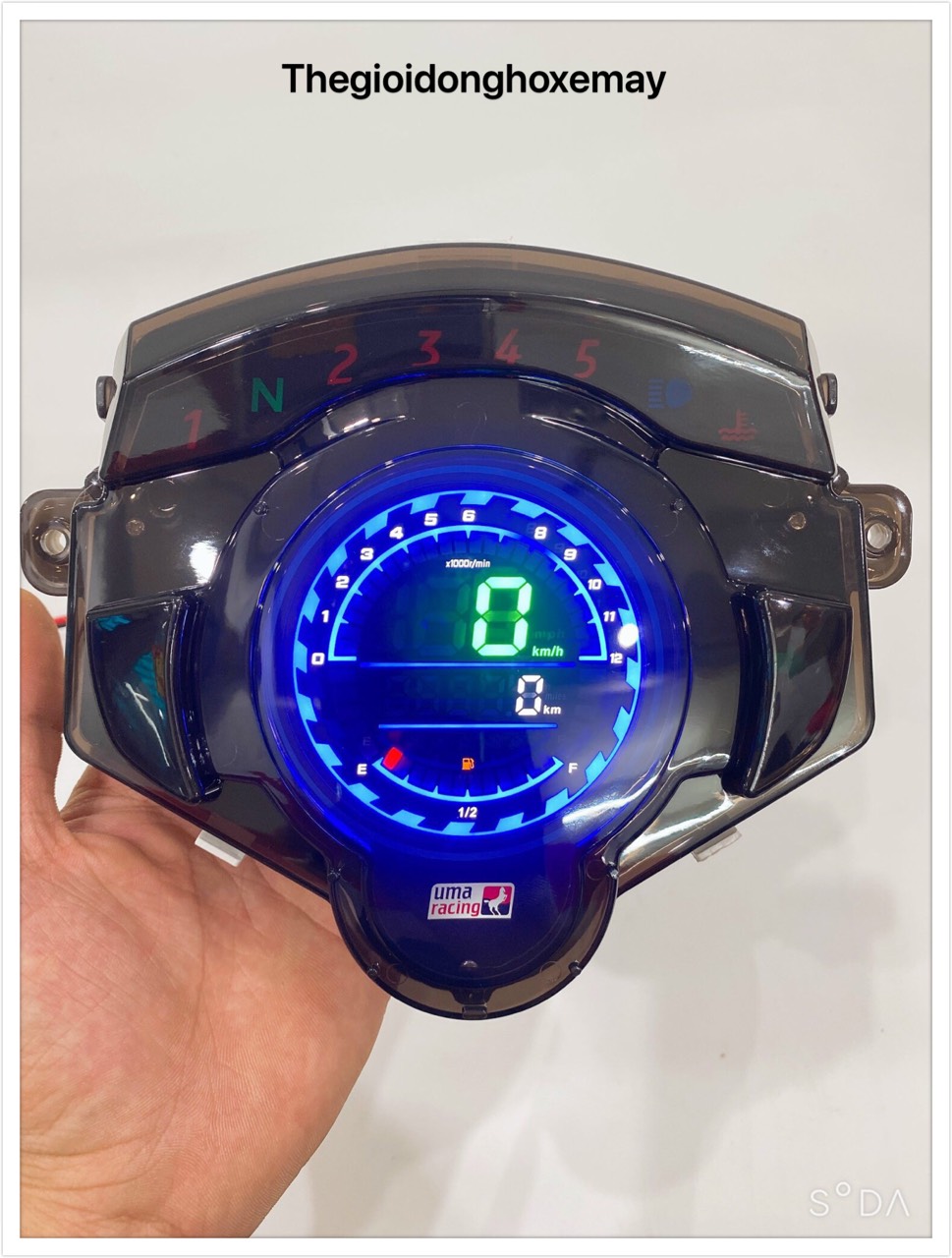 Đồng Hồ Đo Tốc Độ Xe Máy Điện Tử Exciter 135 5 Số Mẫu 2023 V2 LCD
