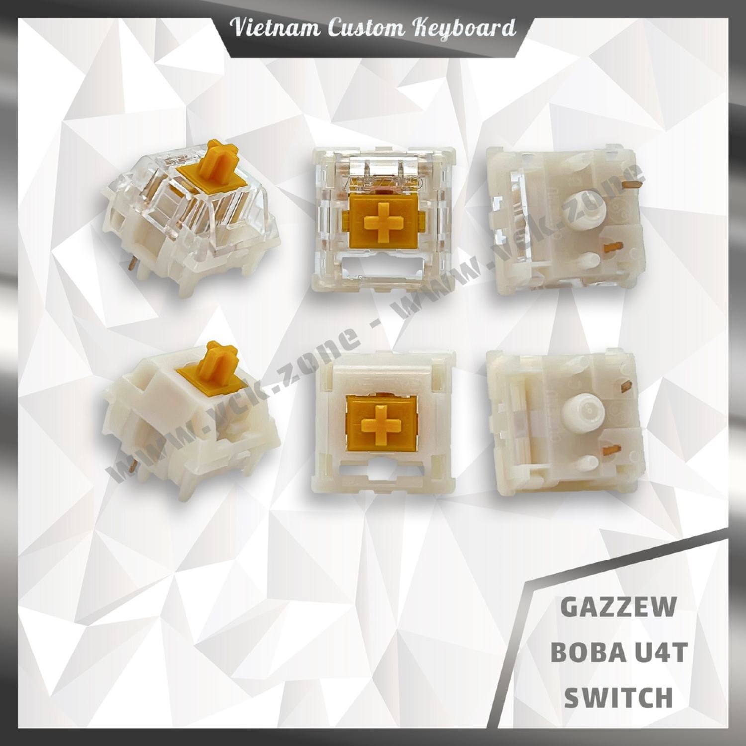 [In-Stock] Gazzew Boba U4T Switch | Thocky Tactile 62g 68g | Hiệu Năng Cao Trùm Phân Khúc | Outemu | VCK