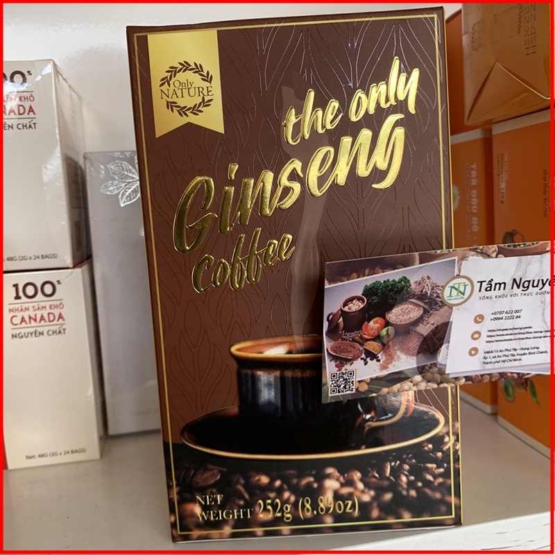 Cà phê nhân sâm hòa tan only nature hộp 252gr - nmol