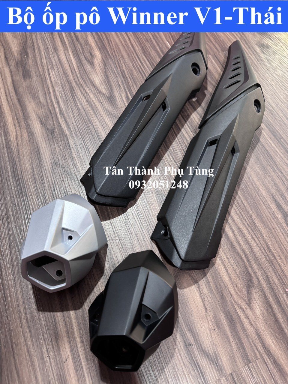 Ốp pô/ Che pô Winner V1 kiểu Thái ( Ốp pô + đít pô) Tân Thành PT