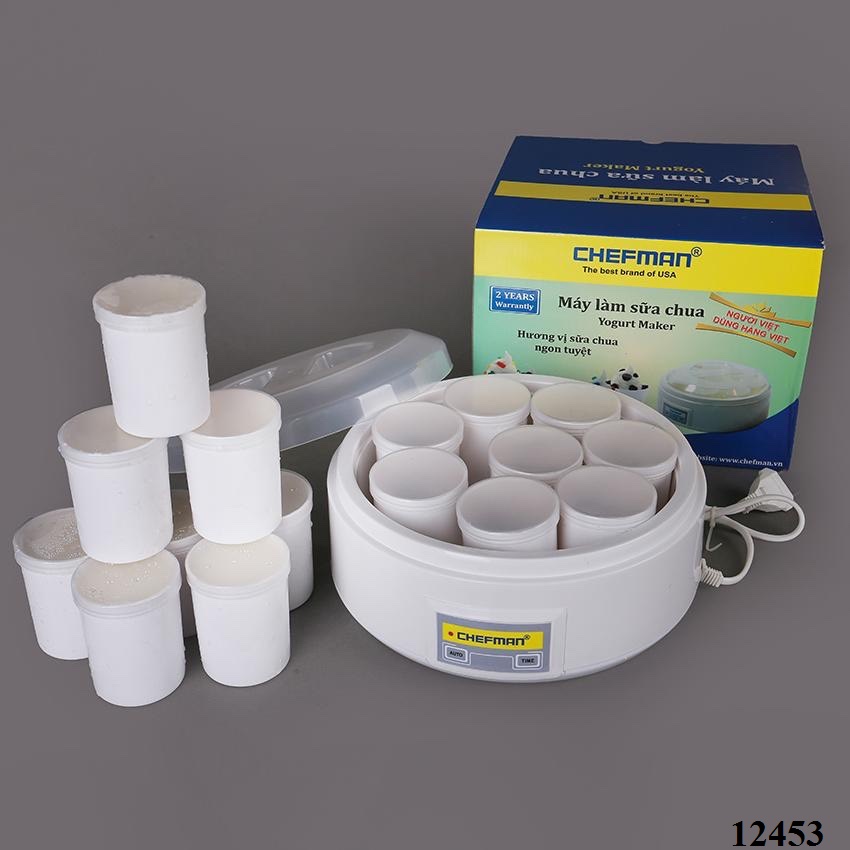 Máy Làm Sữa Chua Chefman CM-301 8 Cốc Nhựa(tl)