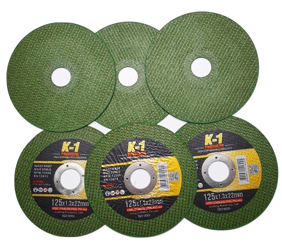 ĐÁ CẮT SẮT 125 | Đá cắt K1 Xanh | Đá cắt sắt 1 tấc 2