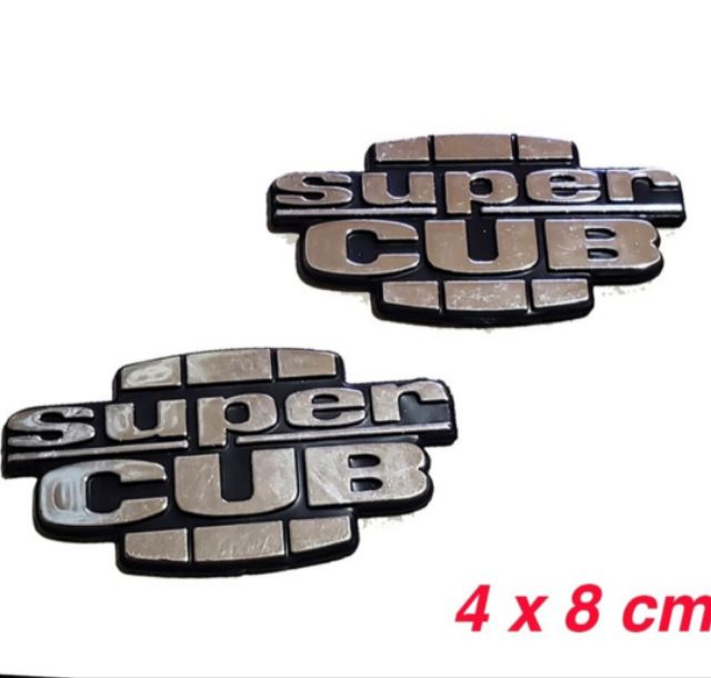 Bộ tem chữ nổi honda super cup .