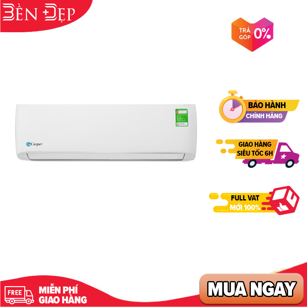 [TRẢ GÓP 0%] Điều hòa Casper 9000BTU 1 chiều R32 SC-09FS33 /SC09FS36 Model 2024 (Giá áp dụng giao tại HN, HCM& các tỉnh liên hệ shop)