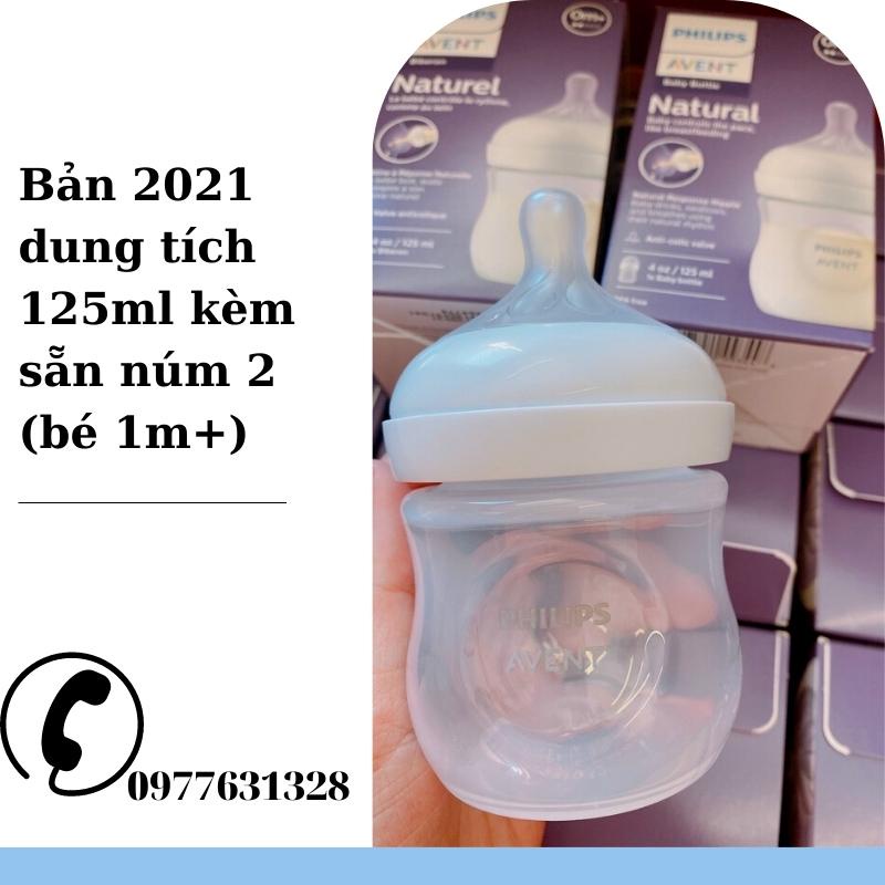 Bình Sữa 𝗣𝗵𝗶𝗹𝗶𝗽𝘀 𝗔𝘃𝗲𝗻𝘁 𝗡𝗮𝘁𝘂𝗿𝗮𝗹 125/260/330Ml   💖💖 Bình Sữa Cổ Rộng