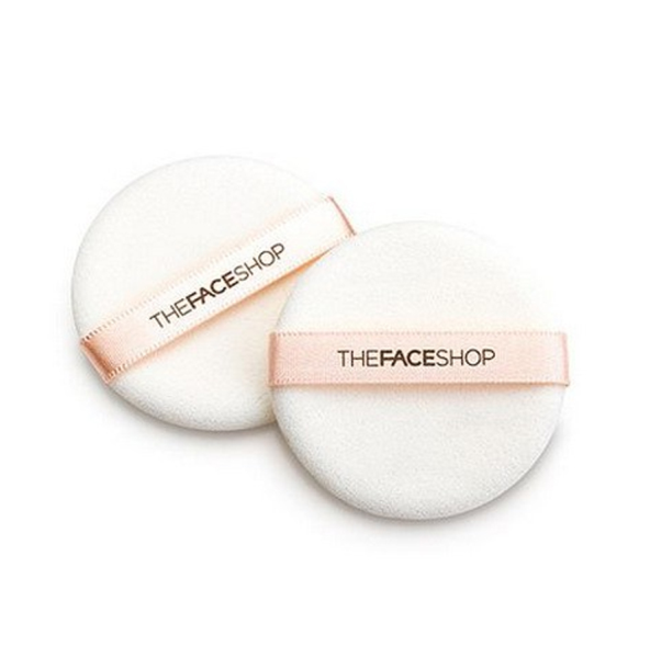 Bông Mút The Face Shop Round Flocked Puff ( Bông đánh cushion phấn nước )
