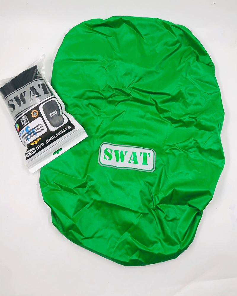 Bọc balo đi mưa 35-50L logo SWAT phản quang siêu xịn (Hàng chuẩn xịn)