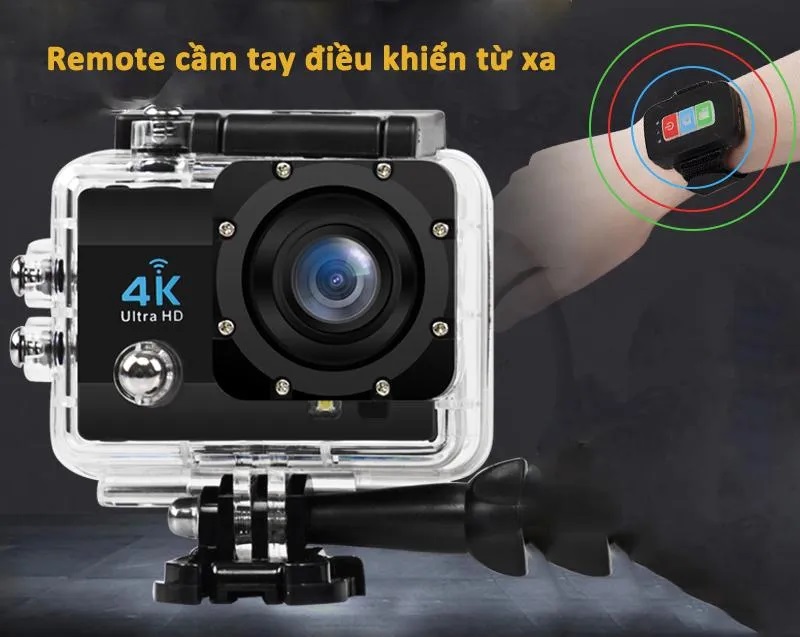 Camera Hanh Trinh Gia Re, Camera Thể Thao Eken- Camera 4K Ultra Hd Wifi, Phiên Bản Mới Nhất 4.0, Kết Nối Smartphone Bằng Ứng Dụng, Bh 1 Đổi 1 Trong 12 Tháng