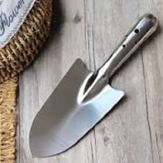Xẻng làm vườn inox (sắc, bền, chắc chắn)