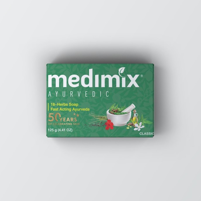 Xà Phòng Medimix 18 Loại Thảo dược Ayurveda Tác Động Nhanh 125g