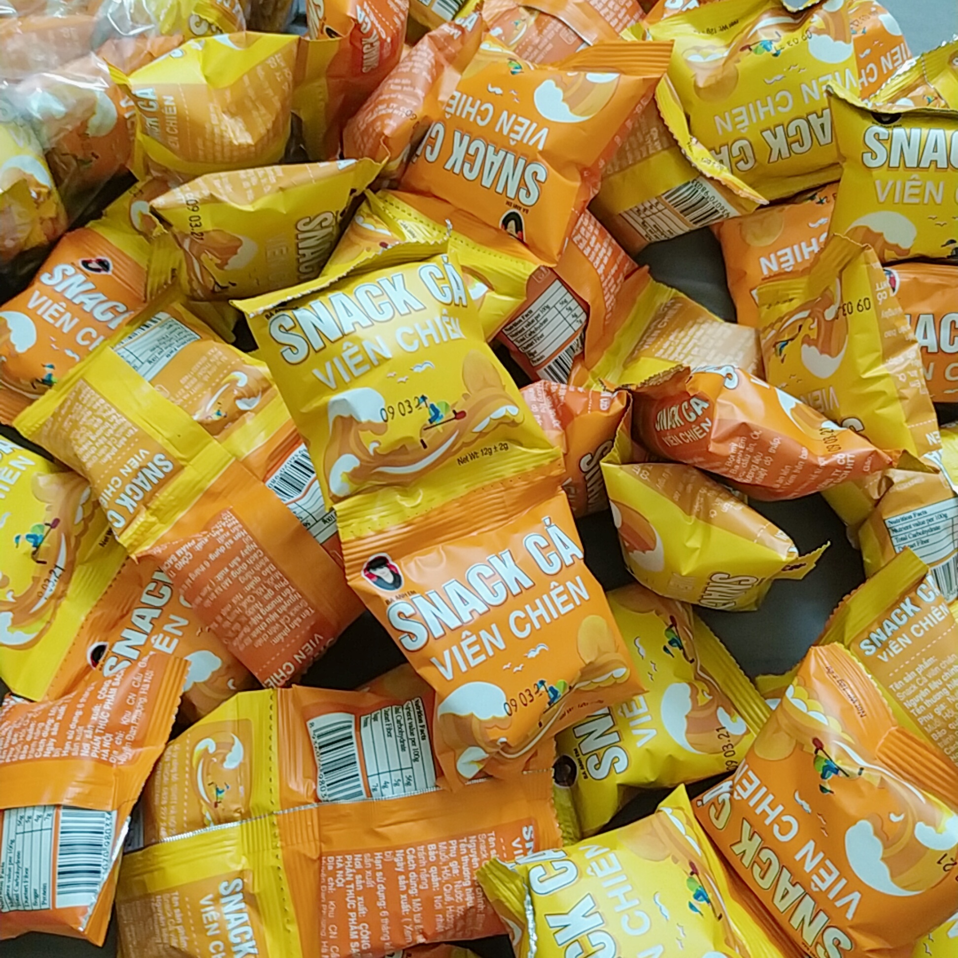 SNACK bim bim CÁ VIÊN CHIÊN ba anh em 1 bịch (60 gói)
