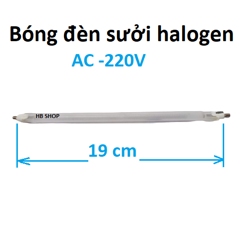 Bóng đèn sưởi, quạt sưởi halogen không dây 300 -400w- AC220V