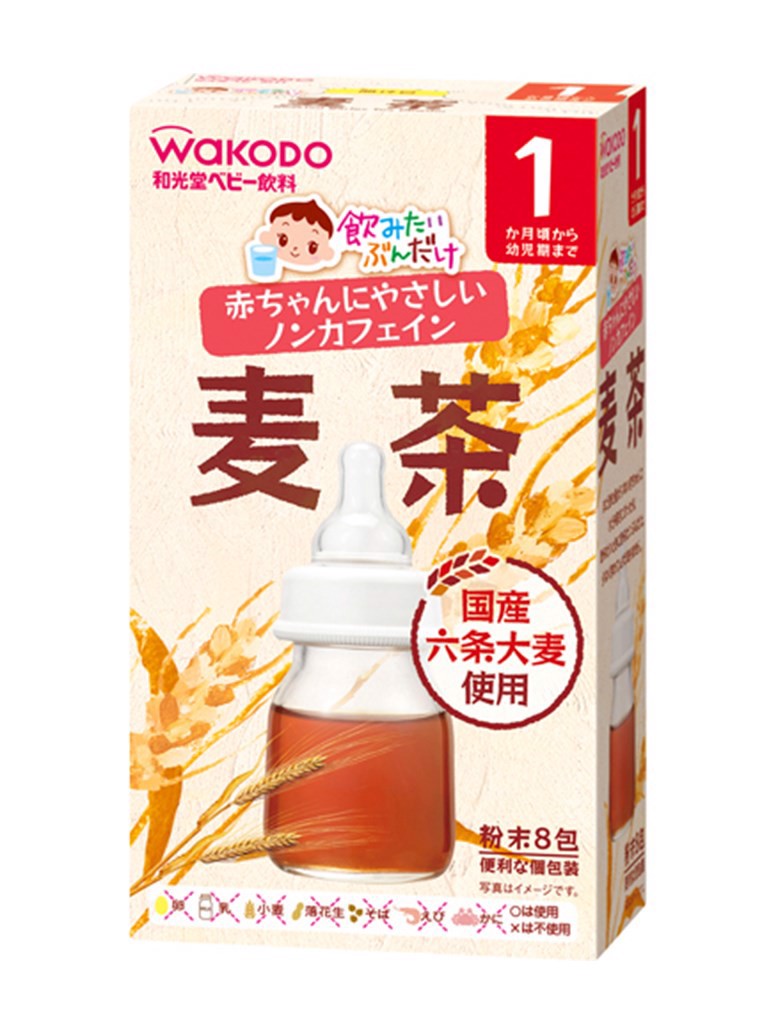 Trà Wakodo Vị Lúa Mạch Cho Trẻ 1M+ Nhật Bản [HSD T8/24]