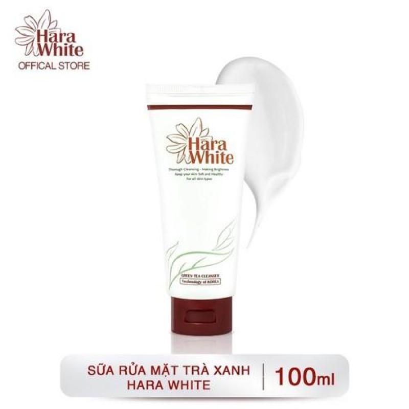 Sữa rửa mặt trà xanh giúp làm sạch da và ngăn ngừa mụn Hara White Green Tea Cleanser 100ml giá rẻ