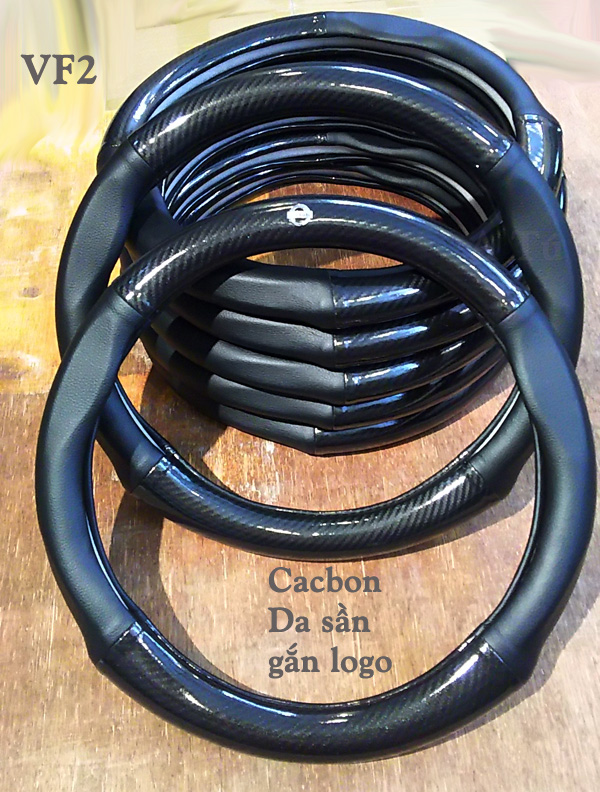 Bọc vô lăng HYUNDAI sợi CACBON cao cấp Size 38CM
