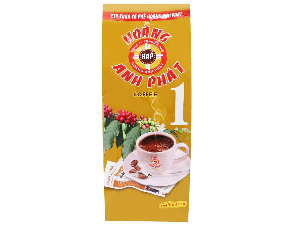 Combo 2 bịch Cà phê H"ren Hoàng Anh Phát số 1 500g (màu vàng 1 kg)