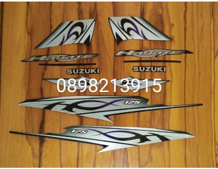 Bộ tem Suzuki Hayate 125 2009 màu đen