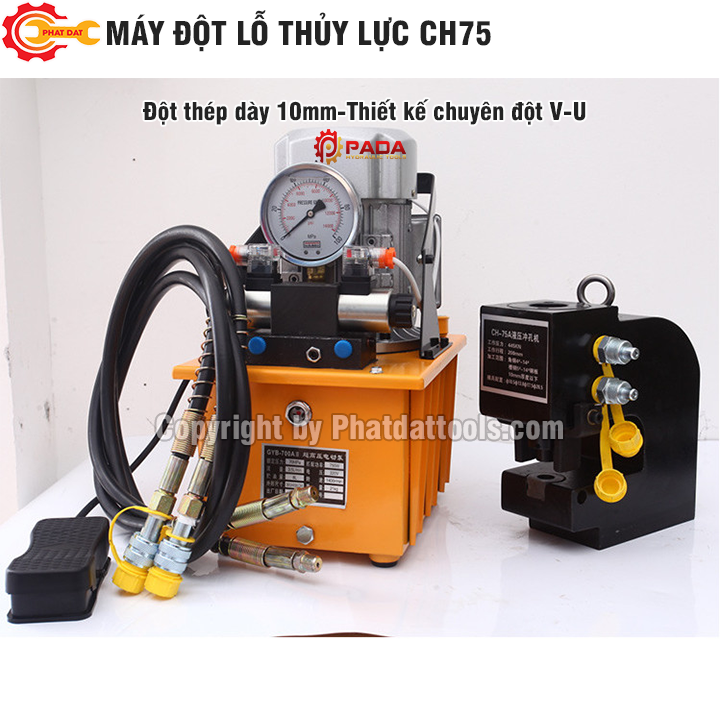 Máy đột thủy lực CH75 - Bảo hành 6 tháng