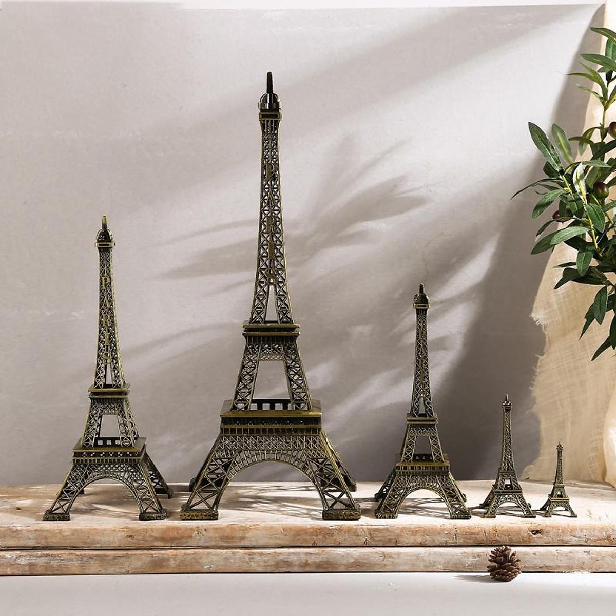 Mô hình Tháp Eiffel bằng Thép Không Gỉ size 22cm