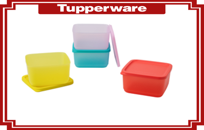 Bộ 4 hộp Small Summer 650ml Tupperware