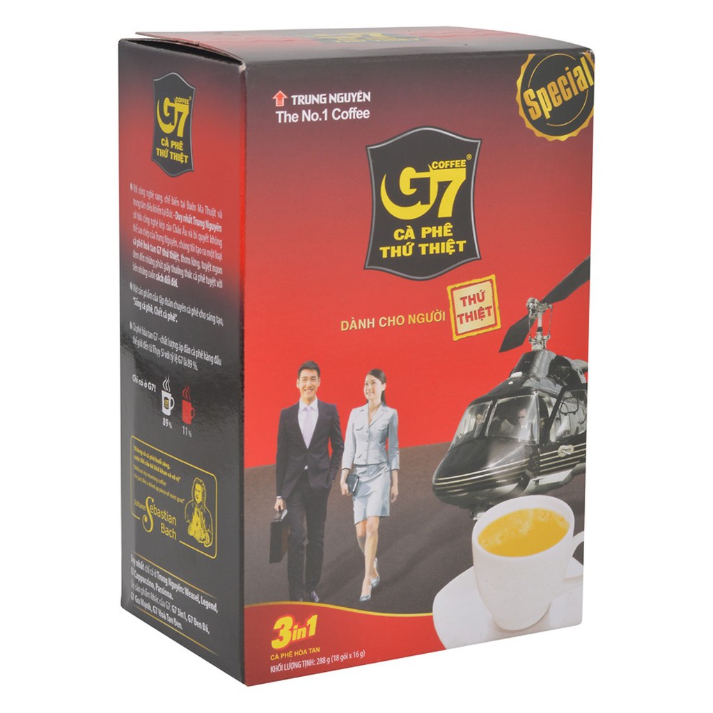 Cà Phê G7 3in1 Hộp 18 gói