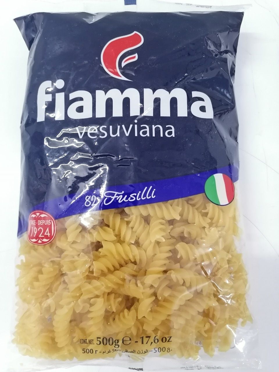 500g - No.82 Fusilli NUI XOẮN Italia FIAMMA Pasta halal atu-hk
