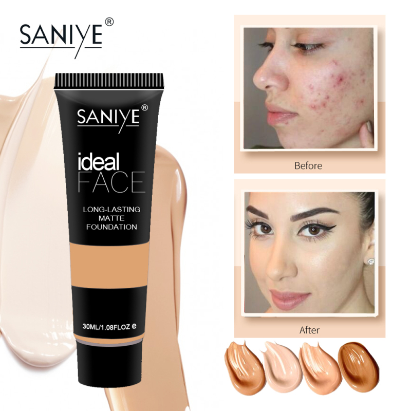 SANIYE Kem nền trang điểm gốc đầy đủ che mặt R1157