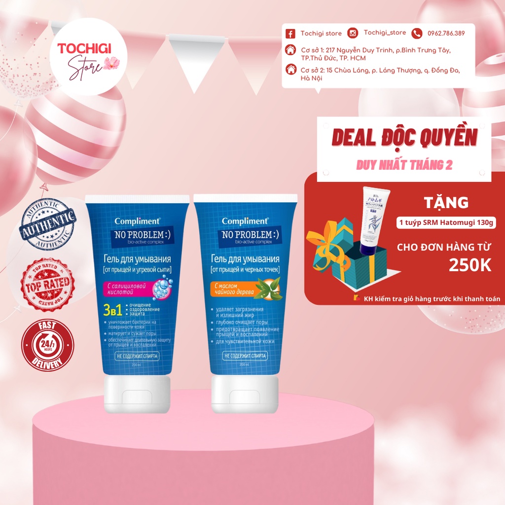 Sữa rửa mặt Salicylic Acid Compliment No Problem
