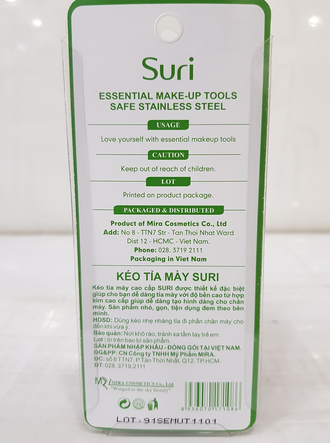 [HCM]Kéo Cắt Mi Tỉa Mày SURI