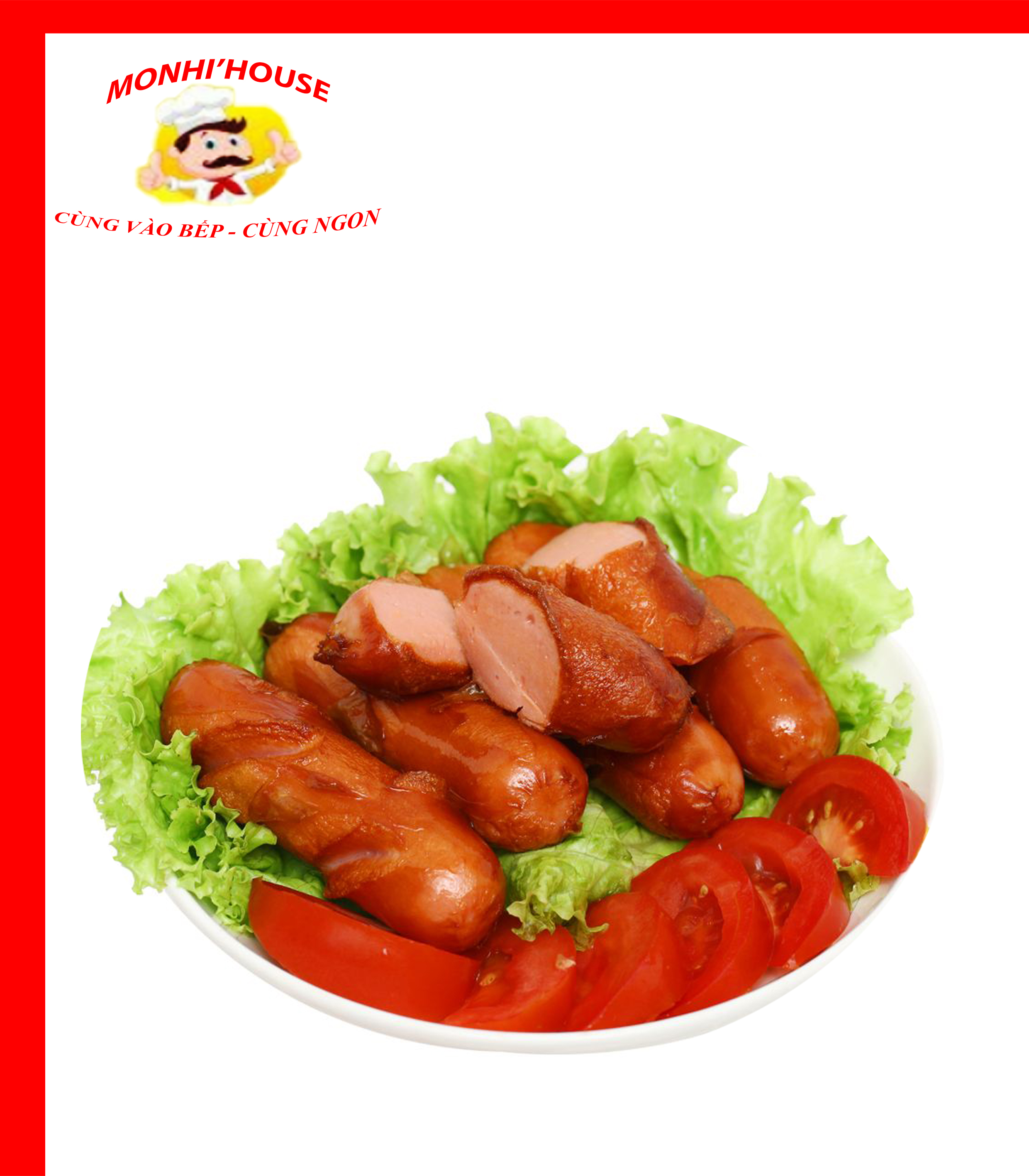 500gr xúc xích đỏ Superchef CP