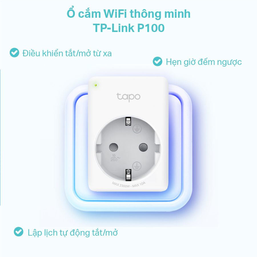 [ View Now ] Tp-Link P100 Smart Socket, Remote Control – On/Off Connected Devices, Set Schedule – Timer, Remote Mode – Automatically Turn Device On And Off At Different Times To Make Someone Feel At Home.