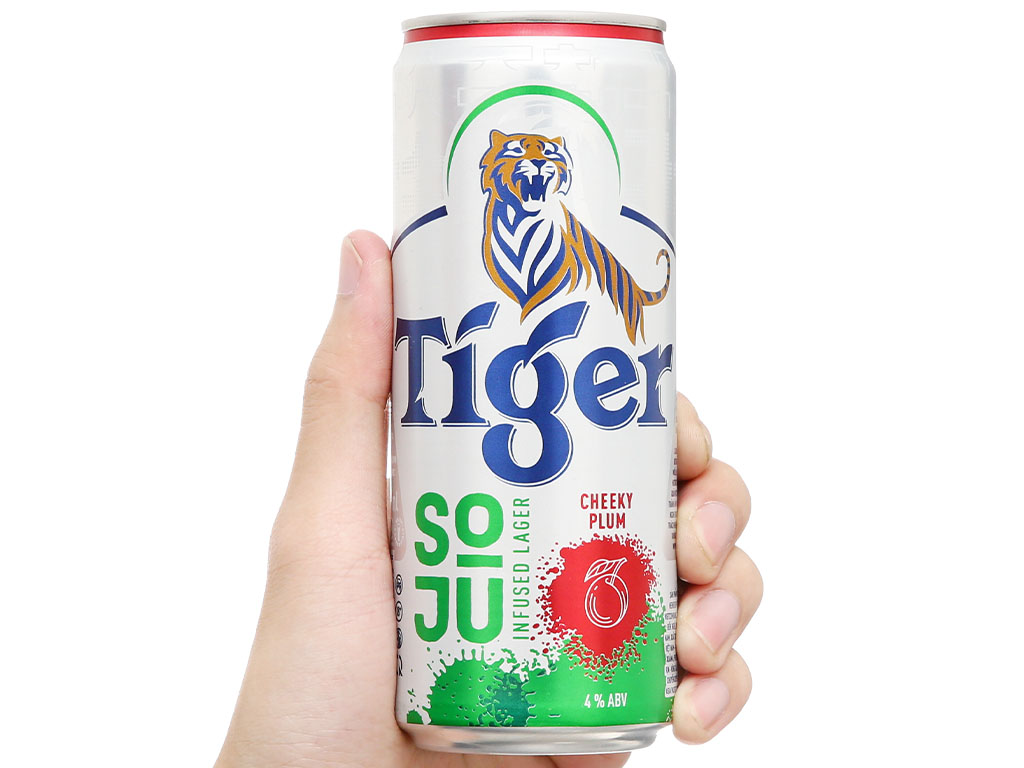 [Siêu thị WinMart] - Bia Tiger Soju Cherry lon sleek 330ml