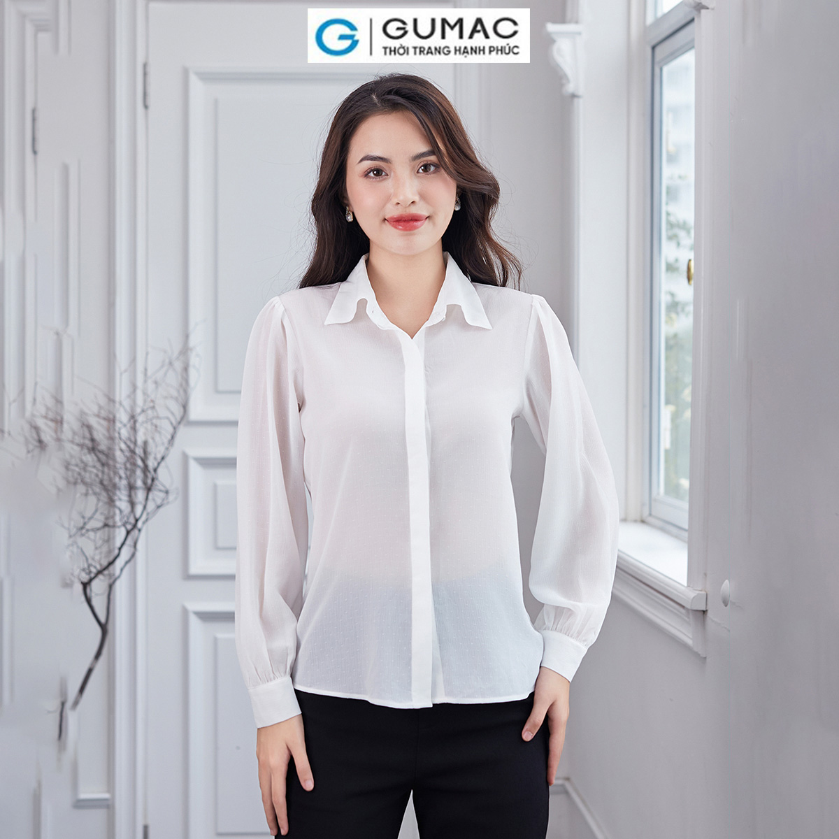 Áo sơ mi căn bản thời trang gumac ad12011